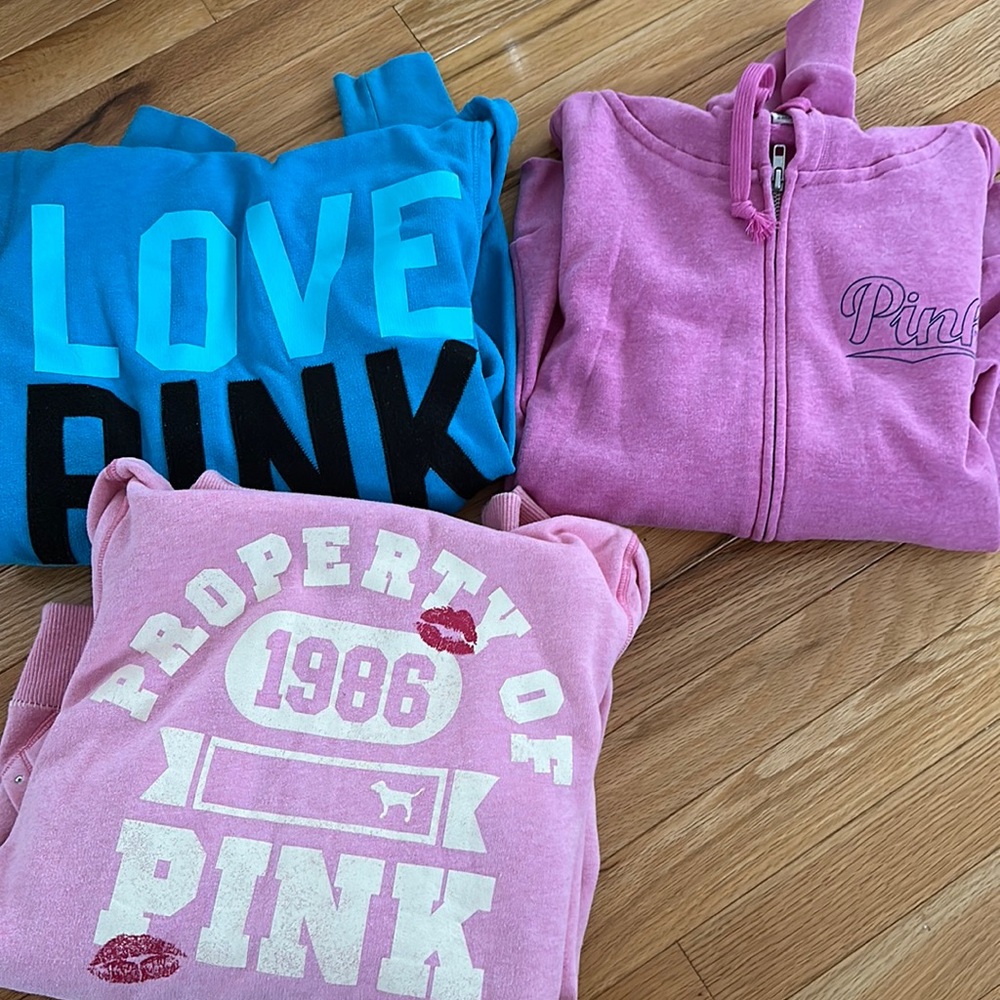 Victoria’s Secret pink zip up sweatshirt hoodies